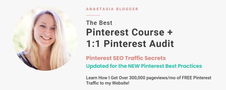 Anastasia Blogger – Pinterest SEO Traffic Secrets Course Download